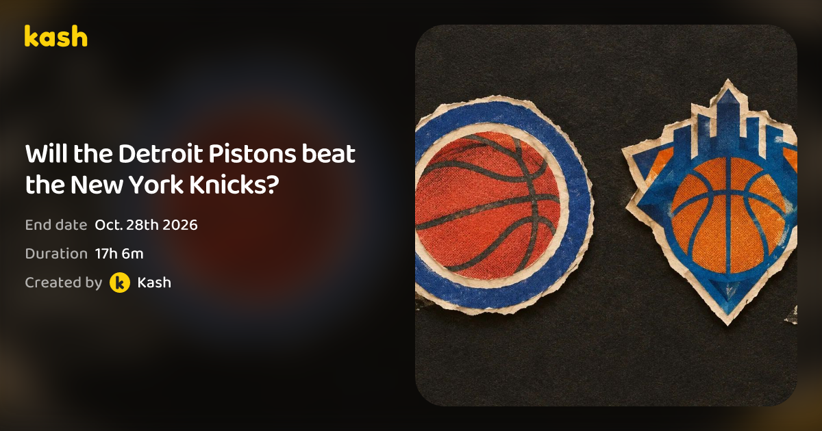 Will the Detroit Pistons beat the New York Knicks? | Kash